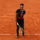Serena Williams of The United States celebrates victory during the ladies singles third round match against Julia Georges of Germany during day seven of the 2018 French Open at Roland Garros on June 2, 2018 in Paris, France.